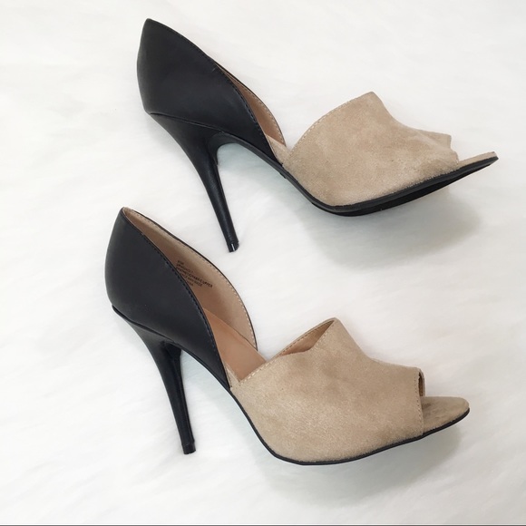 Nine West Shoes - NINE WEST| NUDE/BLACK HEEL| 9.5